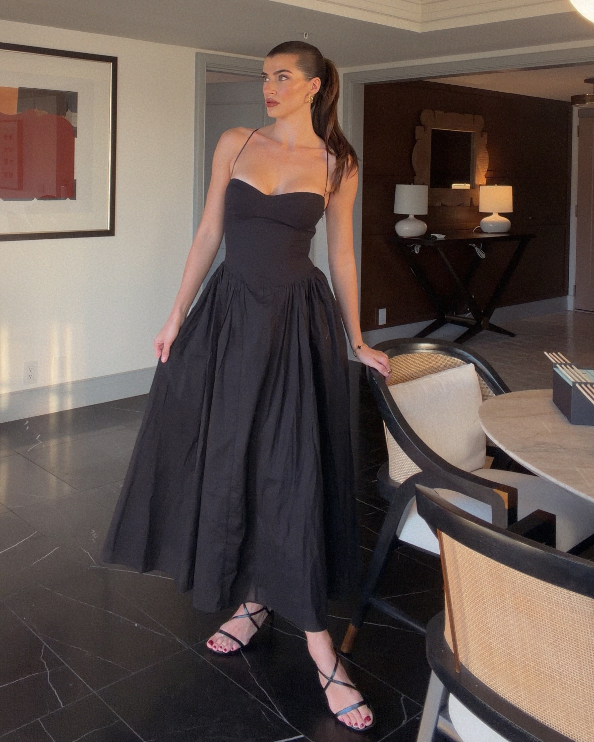 Black corset cotton maxi dress 🖤

#LTKValentine #LTKgrwm #LTKootd