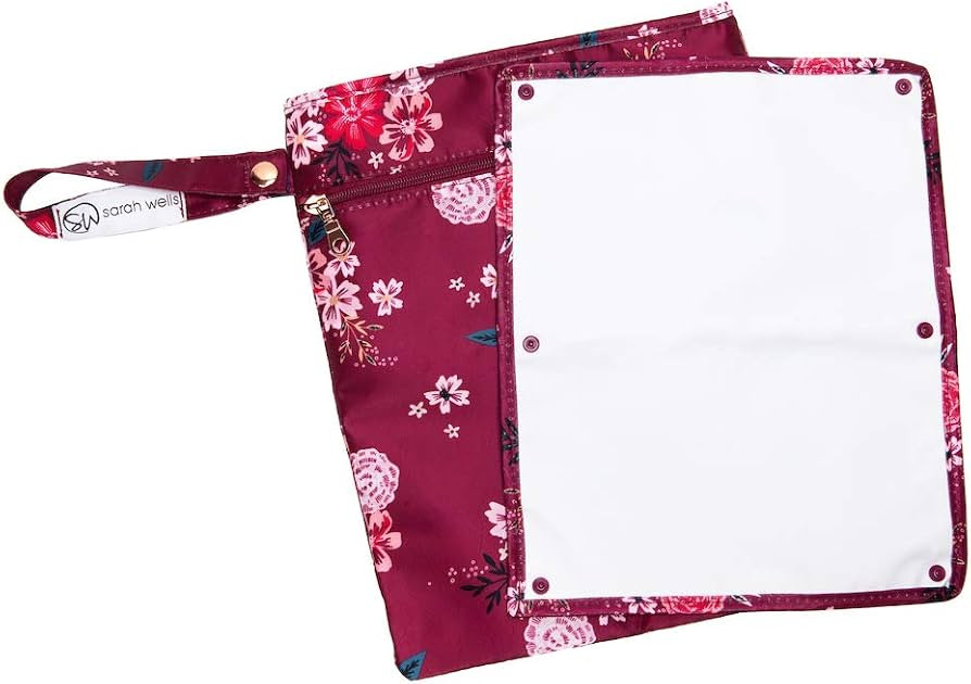 Sarah Wells Pumparoo Wet/Dry Bag for Breast Pump Parts (Berry Bloom) | Amazon (US)