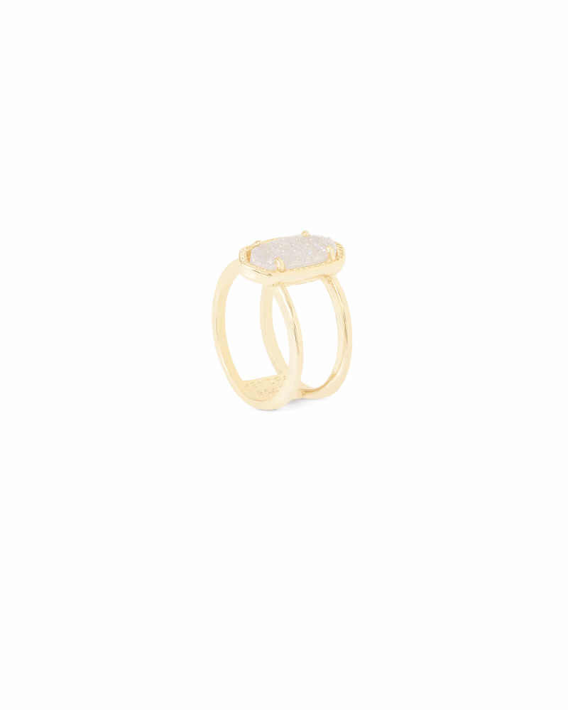 Elyse Gold Ring in Iridescent Drusy | Kendra Scott
