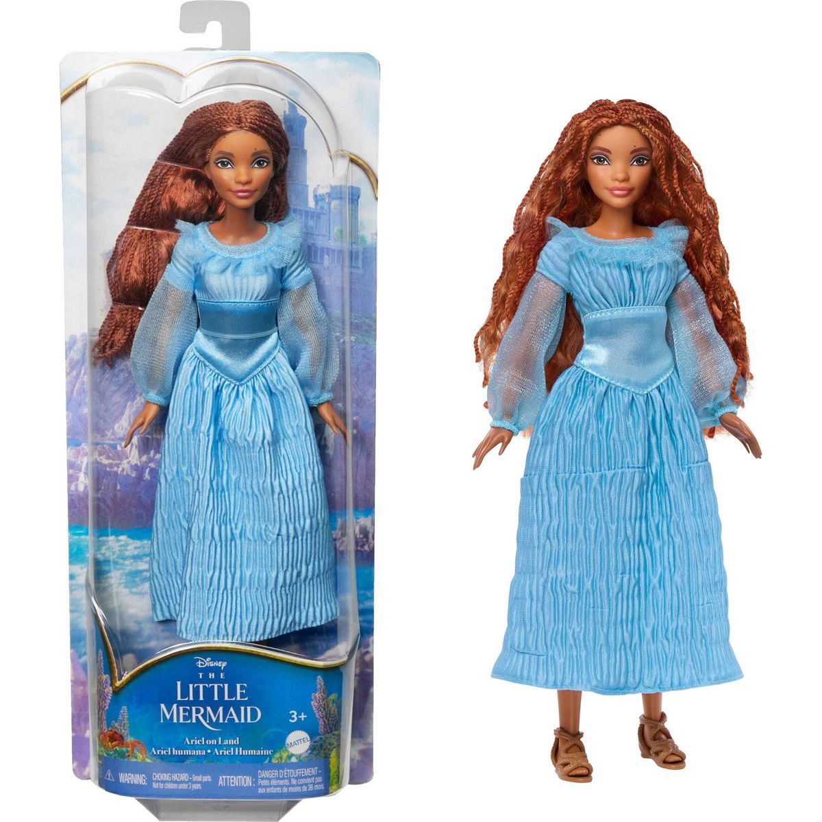 Disney The Little Mermaid Ariel Doll on Land in Signature Blue Dress | Target