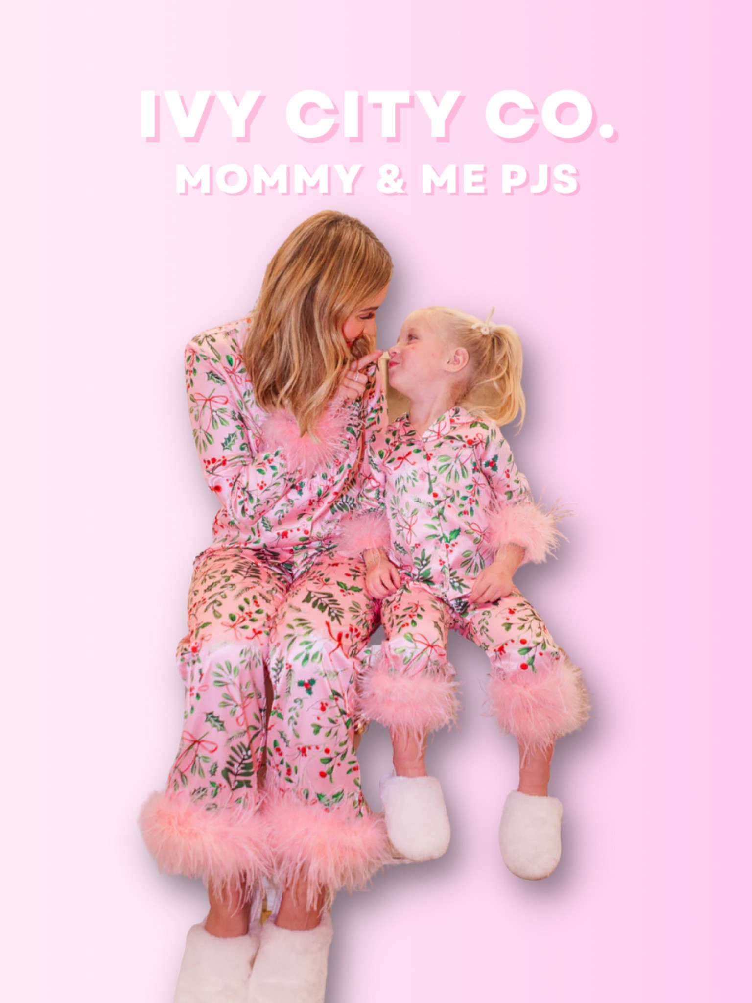 obsessed with these holiday pjs from Ivy City Co!🩷🎄🤩

#LTKHolidaySale #LTKSeasonal #LTKfamily