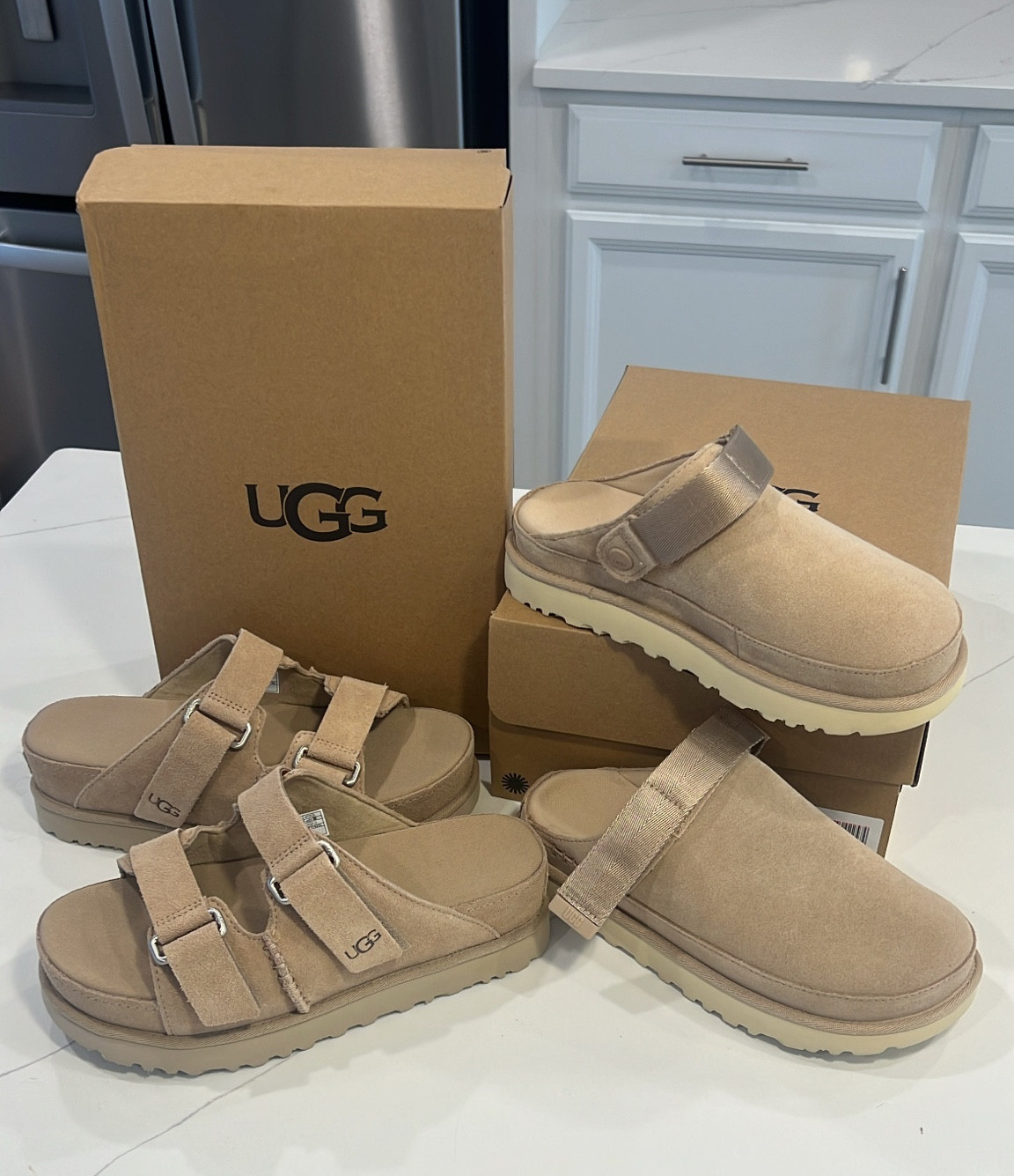 new spring/summer shoes🤎 both in the color “sand” 