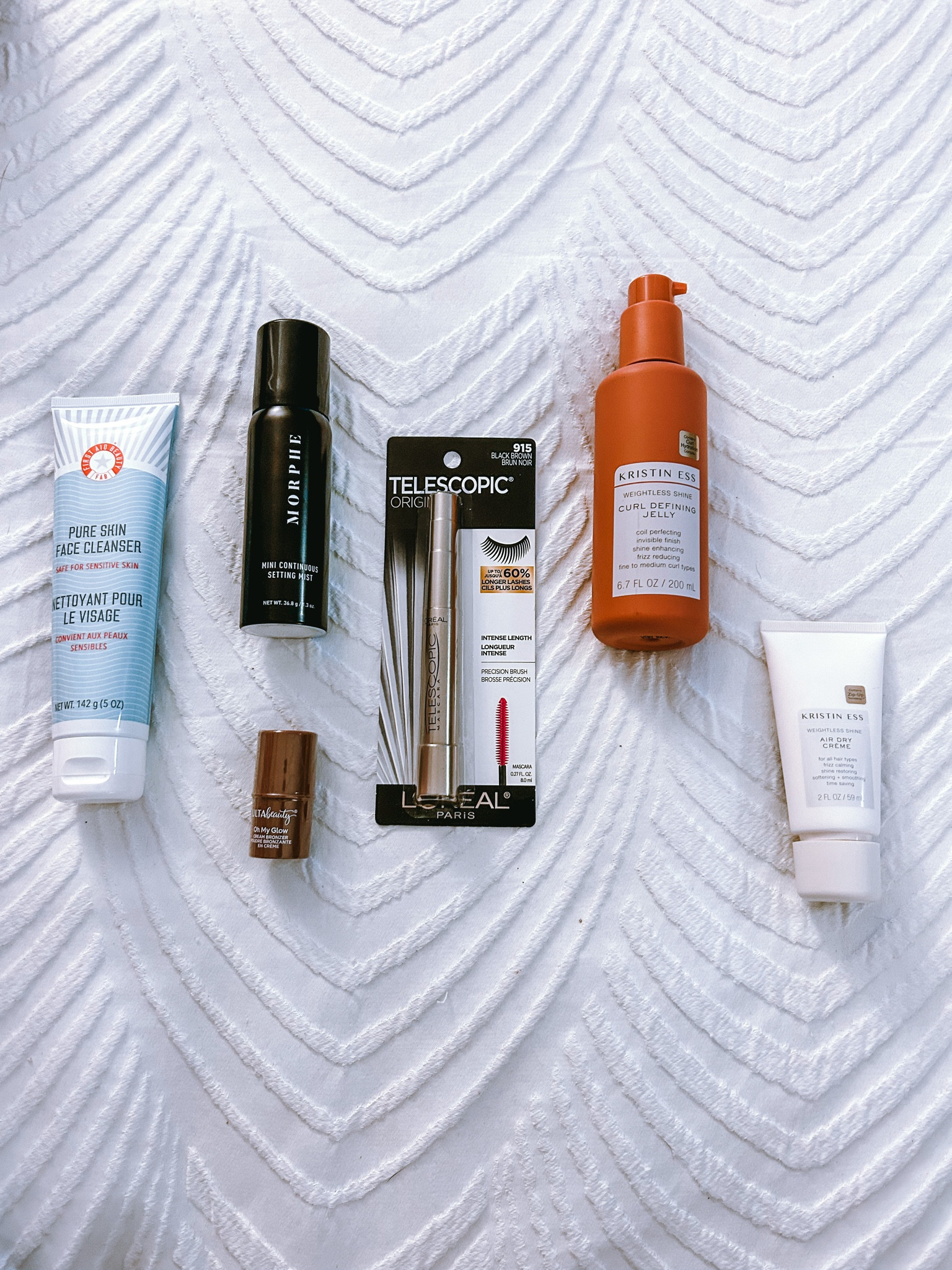 ulta haul! these would be great stocking stuffers as well ;)

ulta cream bronzer:
- this is a must have in my makeup bag! i’ve used this product for YEARS! it makes me look like i just got home from the beach and i get tons of compliments :) if you want a glowy, sunkissed look then you 100% need this bronzer 

first aid beauty cleanser:
- my skin feels so clean and soft after using! it also takes all of my makeup off in just one wash

morphe setting mist:
- great finishing spray! left my makeup looking fresh and dewy 

telescopic mascara
- my lashes look so so so long because of this mascara! it’s a classic and gives my lashes a natural, full, and lengthening look 

kristen ess hair products:
- made my hair smell so good! my curls were soft and shiny & the defining jelly worked so well

#LTKbeauty #LTKGiftGuide #LTKstyletip