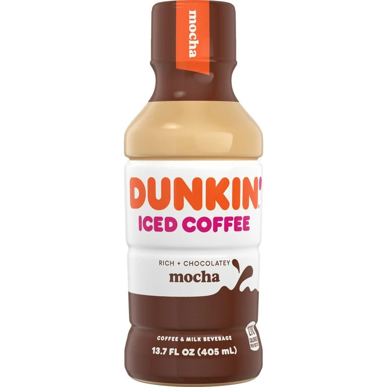 Dunkin' Mocha Iced Coffee, 13.7 fl oz Bottle | Walmart (US)