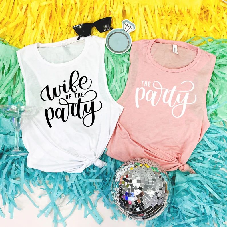Wife of the Party Bachelorette Party Shirts Bridal Party | Etsy | Etsy (US)