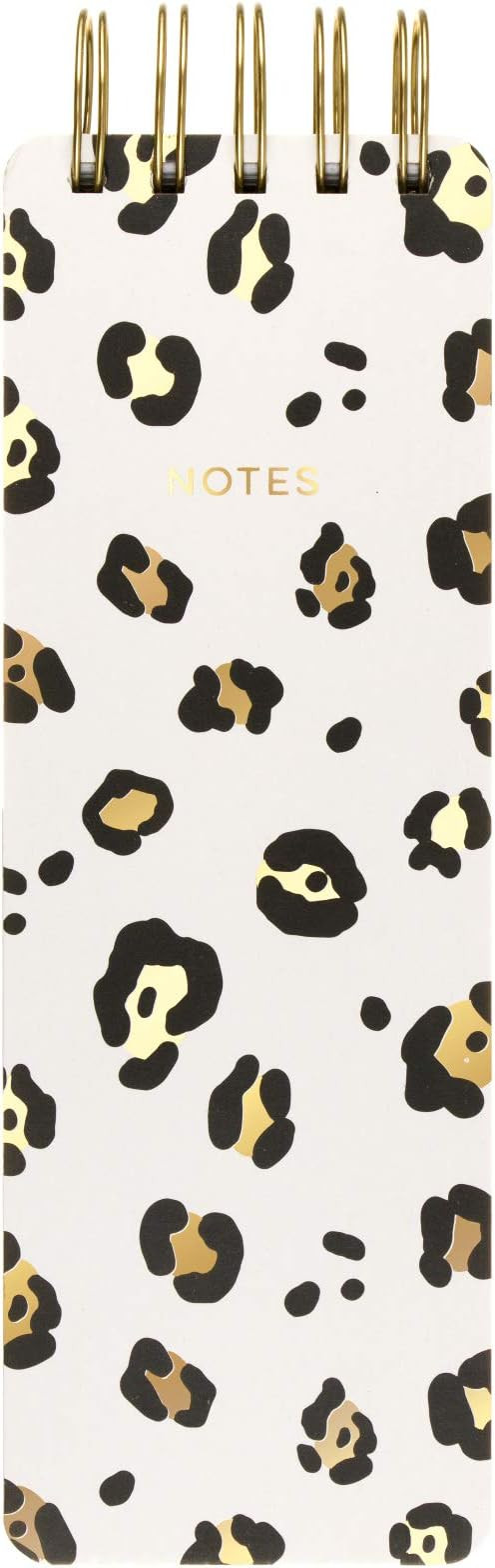 Eccolo Spiral Memo List Pad, Sturdy Covers, 3x8.5-inch, 300 Pages, Leopard | Amazon (US)