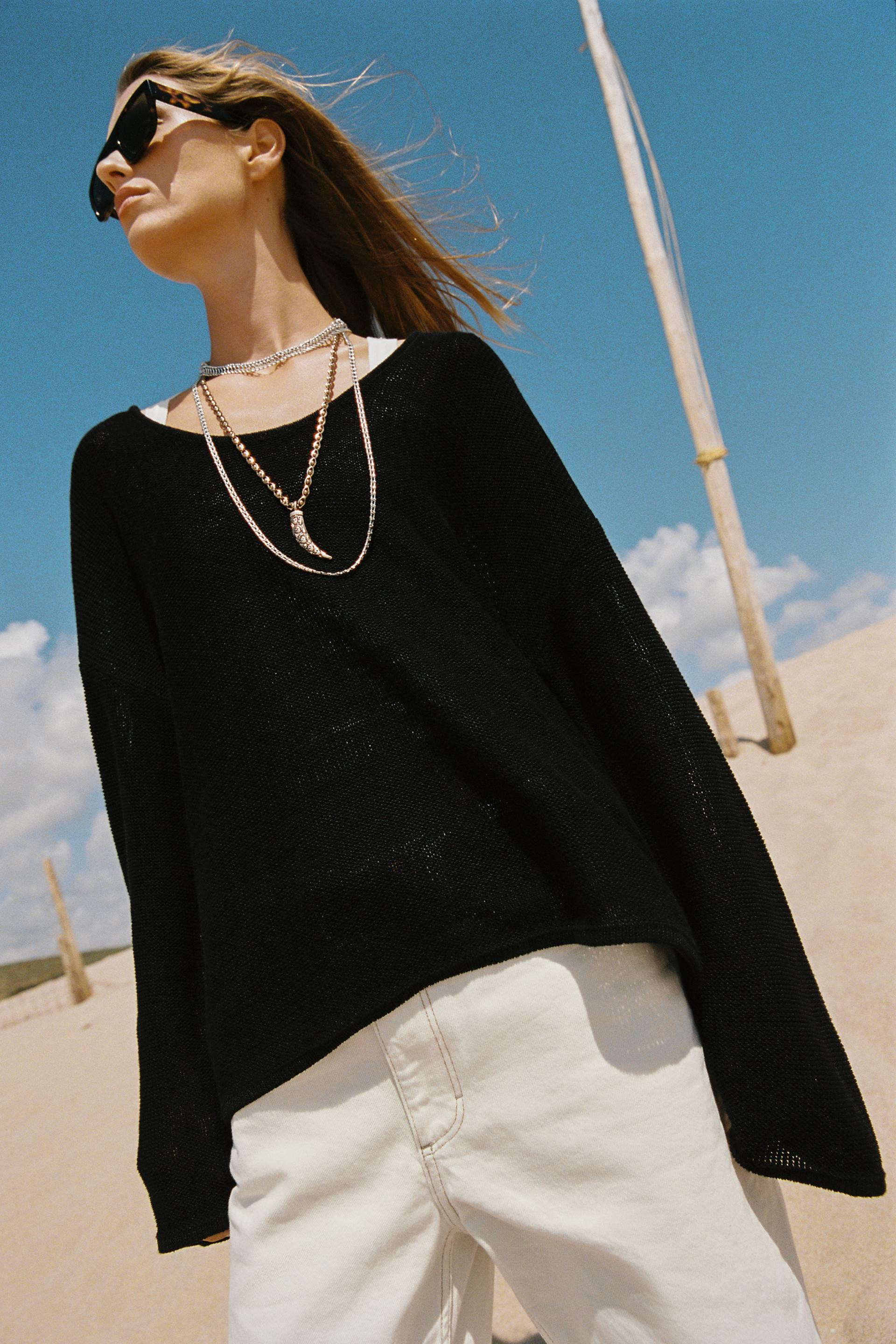 Zara - Set Of 4 Mixed Horn And Star Necklaces - Gold / Silver - M - Woman | Zara Canada