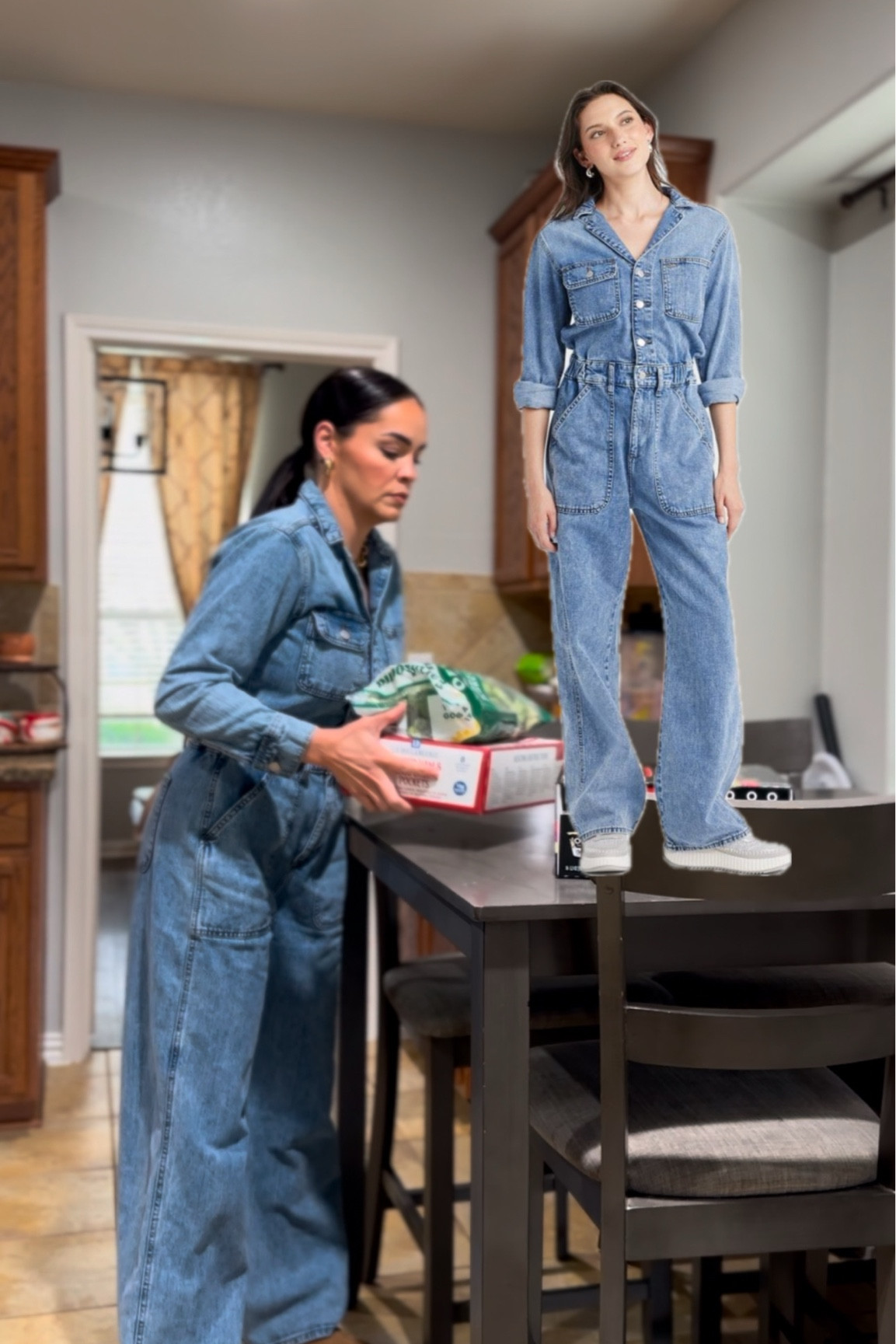 The most comfortable denim jumpsuit!! I’m 5’6- Wearing a size 2. 

#LTKStyleTip #LTKSaleAlert #LTKFindsUnder50