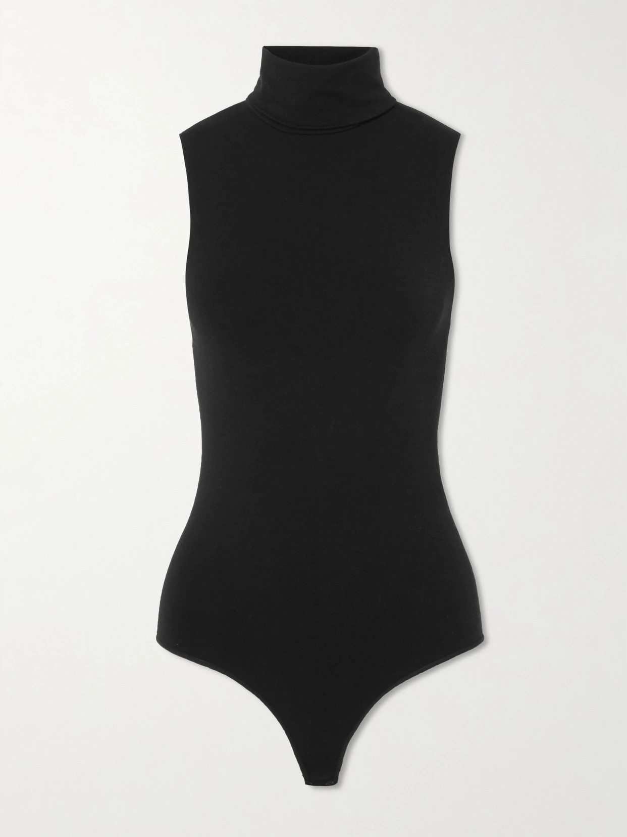 Wolford - Stretch Modal-blend Turtleneck Thong Bodysuit - Black | NET-A-PORTER (UK & EU)