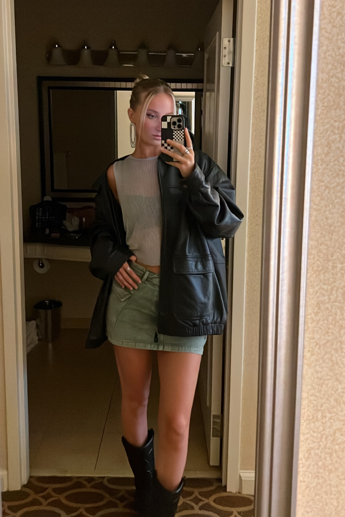 The coat is Thrifted, but I linked similar