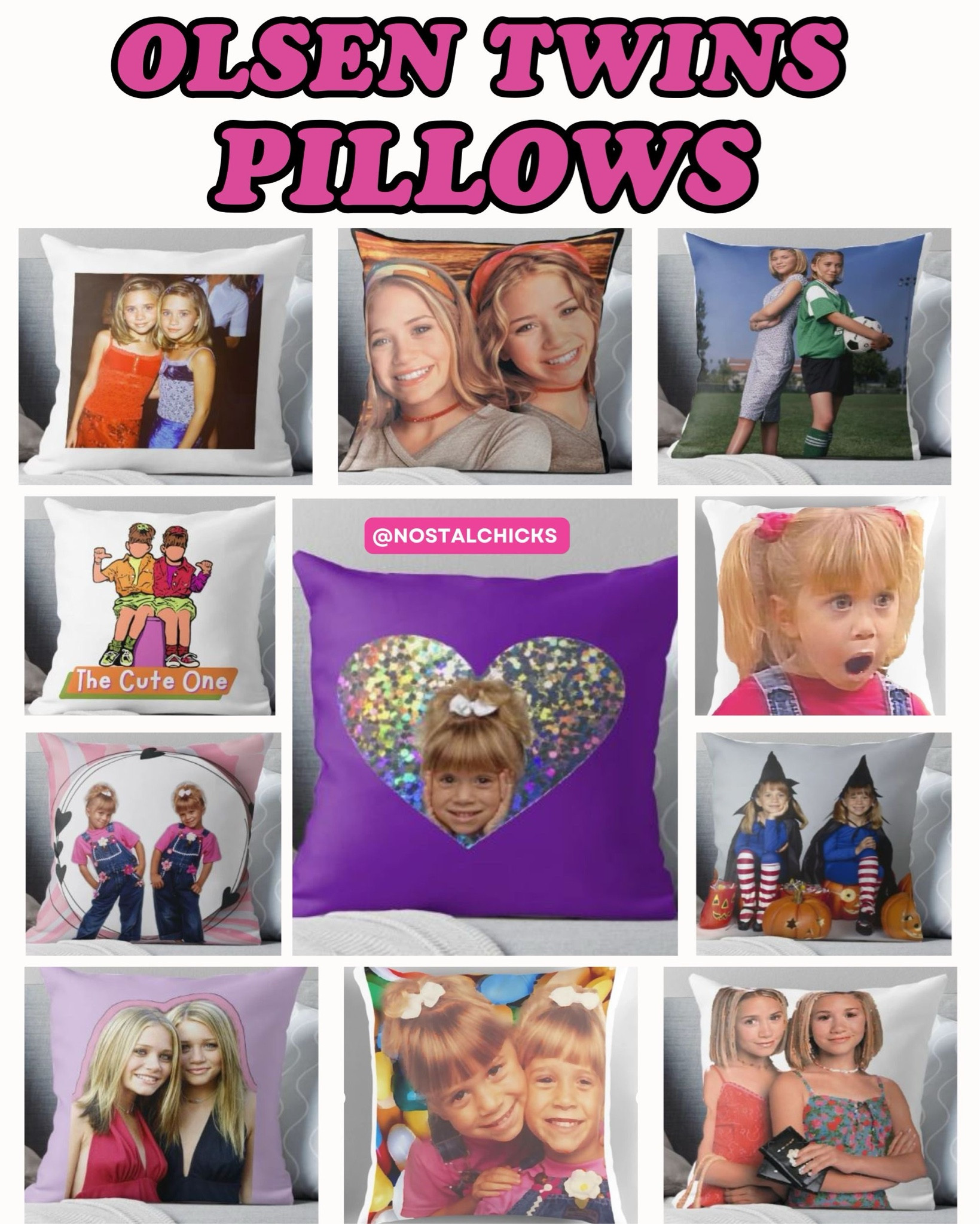 Olsen twins pillow 
#marykateandashley #olsen #olsentwins #nostalgia #nostalgic