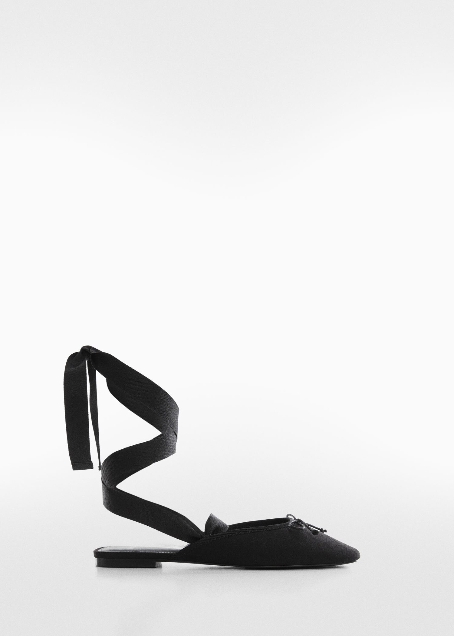 Lace-up ballerinas -  Women | Mango United Kingdom | MANGO (UK)