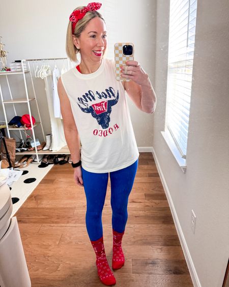 GO TEXAN DAY! 

Get ready with me for Go Texan day at barre class.  I always love a good dress up theme! 

Workout set in size small - true to size 
Leggings size XS and true to size 
Rodeo tank size small and true to size 

Workout clothes & accessories  are from Amazon and linked in my LTK shop - comment “TEXAS” and I’ll DM you all the links to shop! ❤️🫶

Where are my fellow Texans at? 

#LTKfitness #LTKfindsunder50 #LTKSeasonal