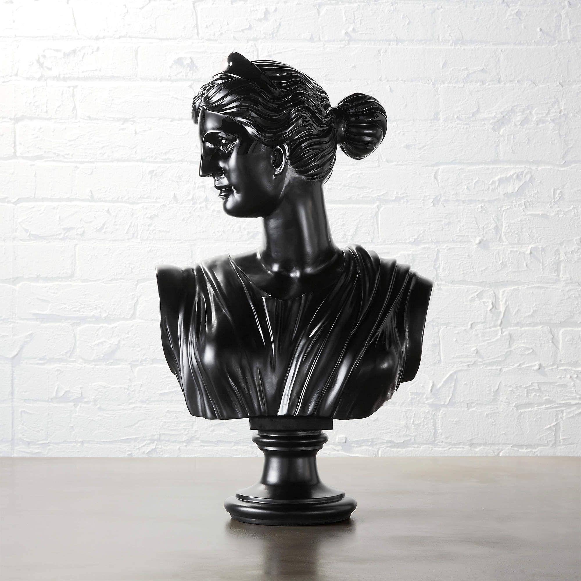 Judy Black Bust Sculpture + Reviews | CB2 | CB2