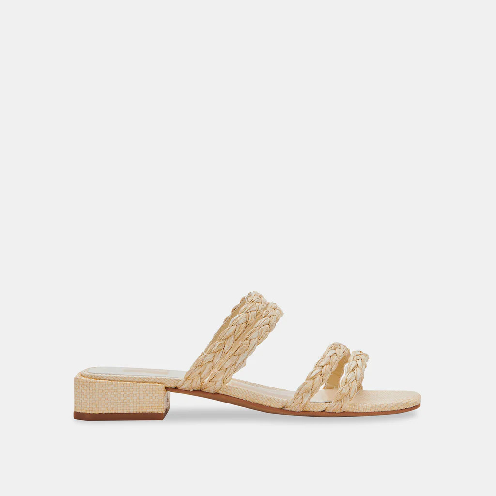 HAIZE RAFFIA SANDALS VANILLA RAFFIA | DolceVita.com