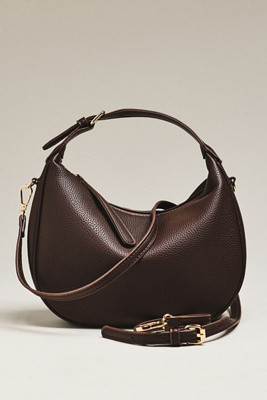 Faux Leather Buckle Shoulder Bag | Anthropologie (US)