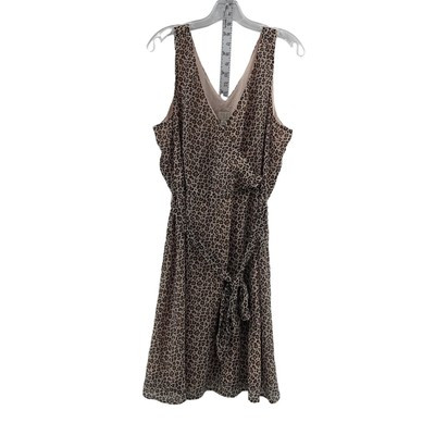 NWT A New Day Women's Brown Leopard Print Knee Length A-Line Sheath Dress XL | eBay US