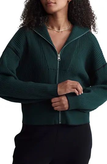 Varley Carmen Rib Knit Zip-Up Cardigan | Nordstrom | Nordstrom