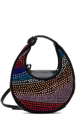 Black Micro Moon Crystal Bag | SSENSE