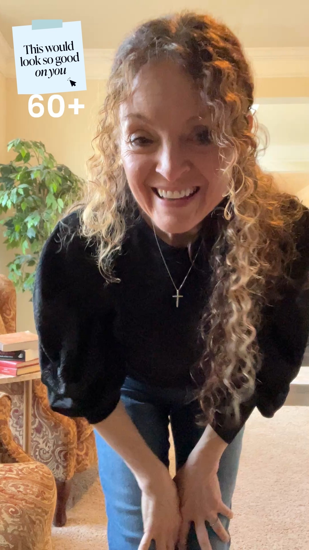 #ootd for us 60+ gals. Having friends over today for lunch and to play some music. 🎵 Although this morning was 30°, this afternoon is supposed to be almost 70 so this lightweight ruched sleeve top is perfect for this weather. 😉
Jeans are White House black market and although I am 5’2”, I did not get these in a short or petite.
Gray flannel loafers wrap up the look with a cute silver cross necklace 
Have a wonderfully blessed day! 😍￼￼￼

#LTKootd #LTKOver40