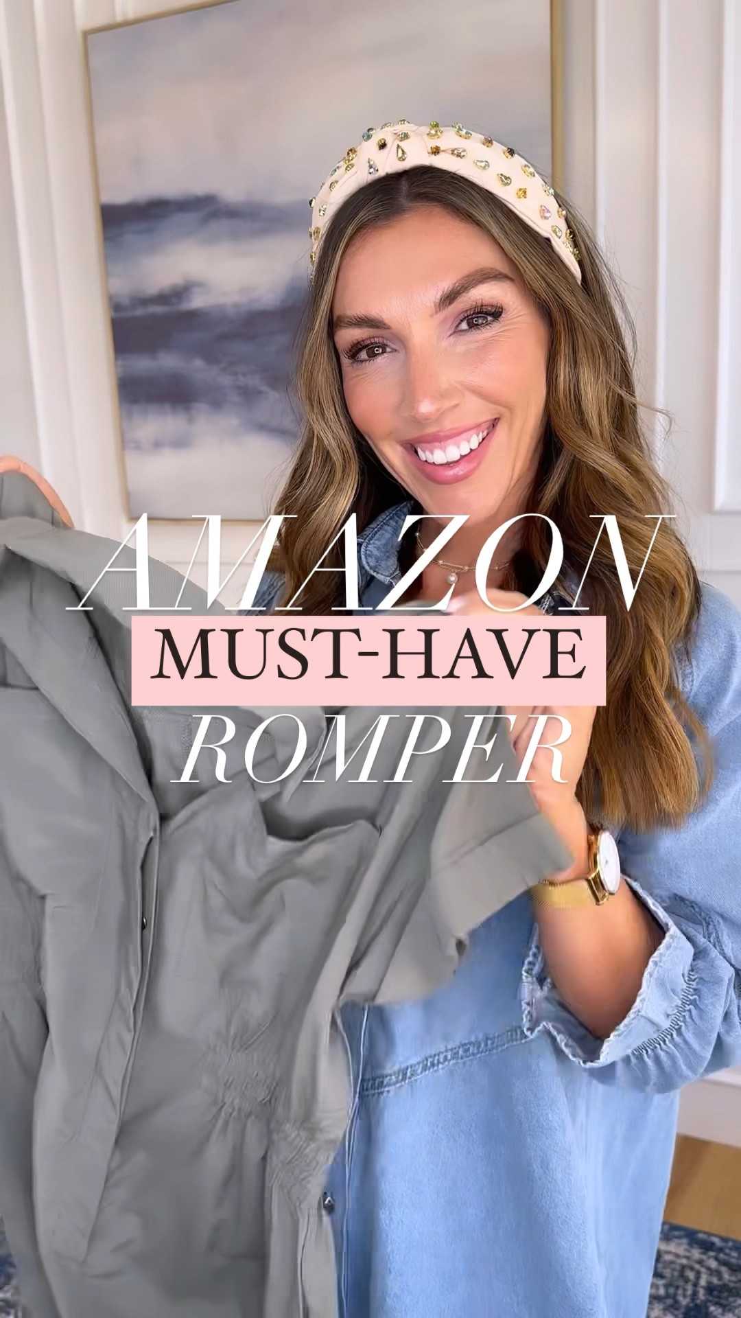 #romper #momoutfit #casualoutfit #teacheroutfit #casualoutfit 
Wearing size small in amazon romper that is the perfect mom outfit or casual summer look to transition to fall! 

#LTKBacktoSchool #LTKstyletip #LTKunder50