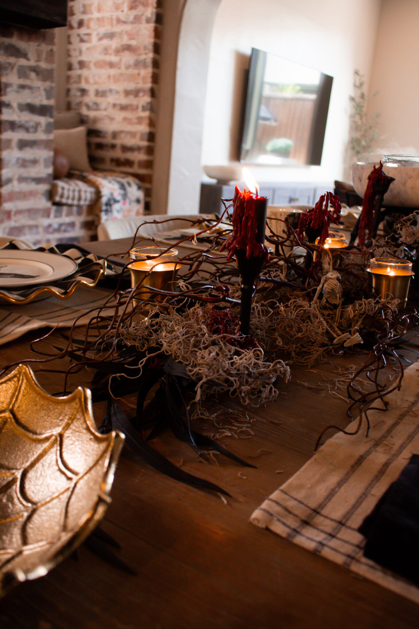 Halloween hosting made easy 🖤 A few moody accents, layered place settings, and spooky details turn an everyday table into something perfect for the season. Everything is linked!

#LTKSeasonal #LTKHome