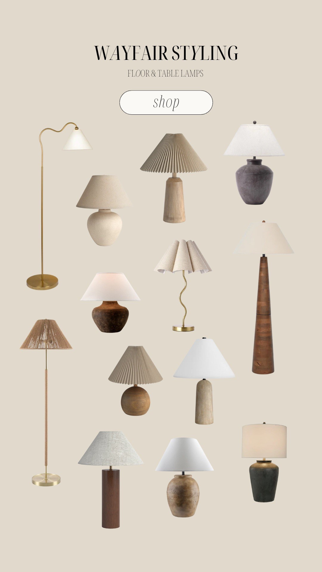 Wayfair floor and table lamps! Wayfair, home decor, spring home decor. @wayfair #wayfair #wayfairpartner

#LTKStyleTip #LTKHome