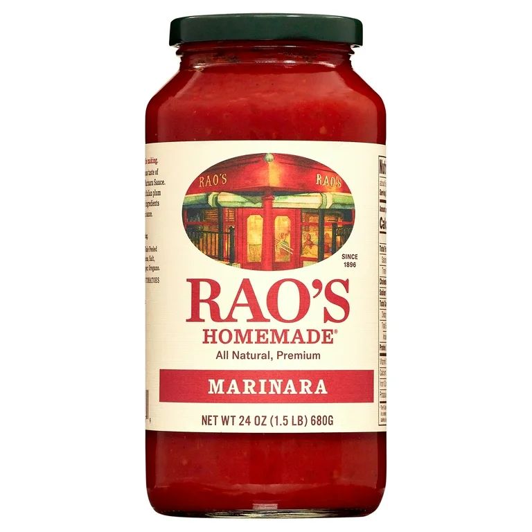 Rao's Homemade Marinara Sauce, Low Carb, All-Natural Spaghetti Sauce, 24 Oz | Walmart (US)