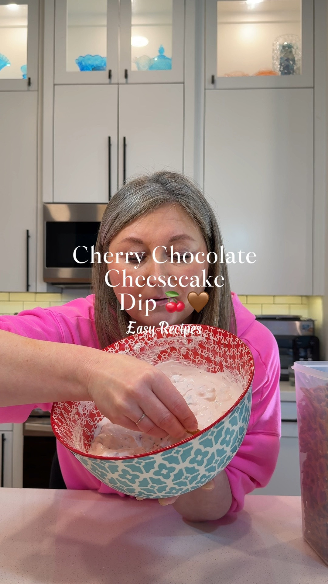 Cherry Chocolate Cheesecake Dip 🍒🤎 Just in time for Valentines Day! Just FYI the maraschino cherries linked are WITH the stem. Couldn’t find without the stem at Walmart 

#LTKHome #LTKParties