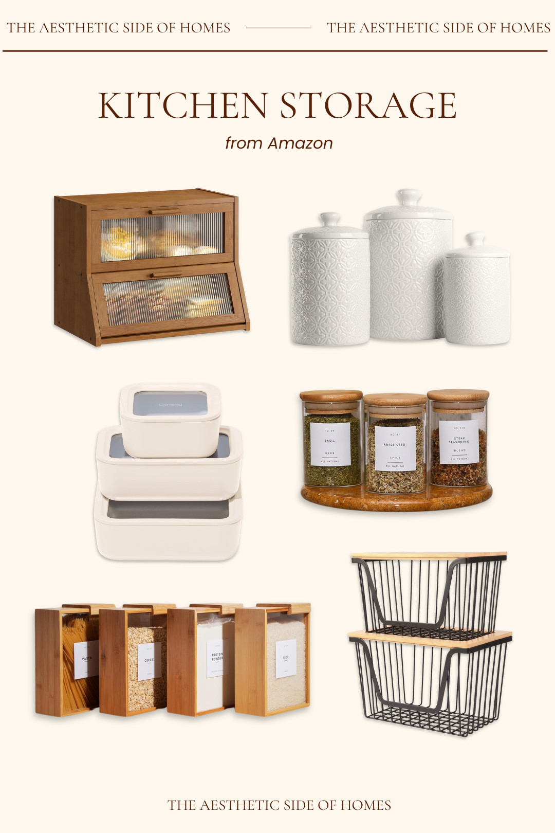 Streamlining the kitchen with these favorite storage essentials that prove organization can be beautiful. These Amazon finds bring a cohesive, intentional look to every corner of the pantry and countertop. 

 #LTKmomlife #LTKfoodie #LTKHome