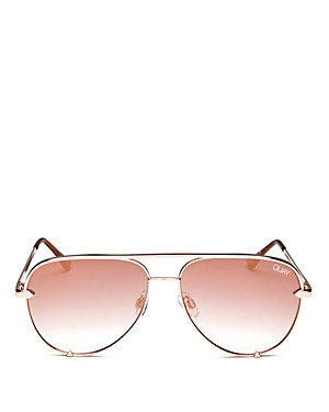 Quay Women's High Key Mirrored Mini Aviator Sunglasses, 53mm | Bloomingdale's (US)