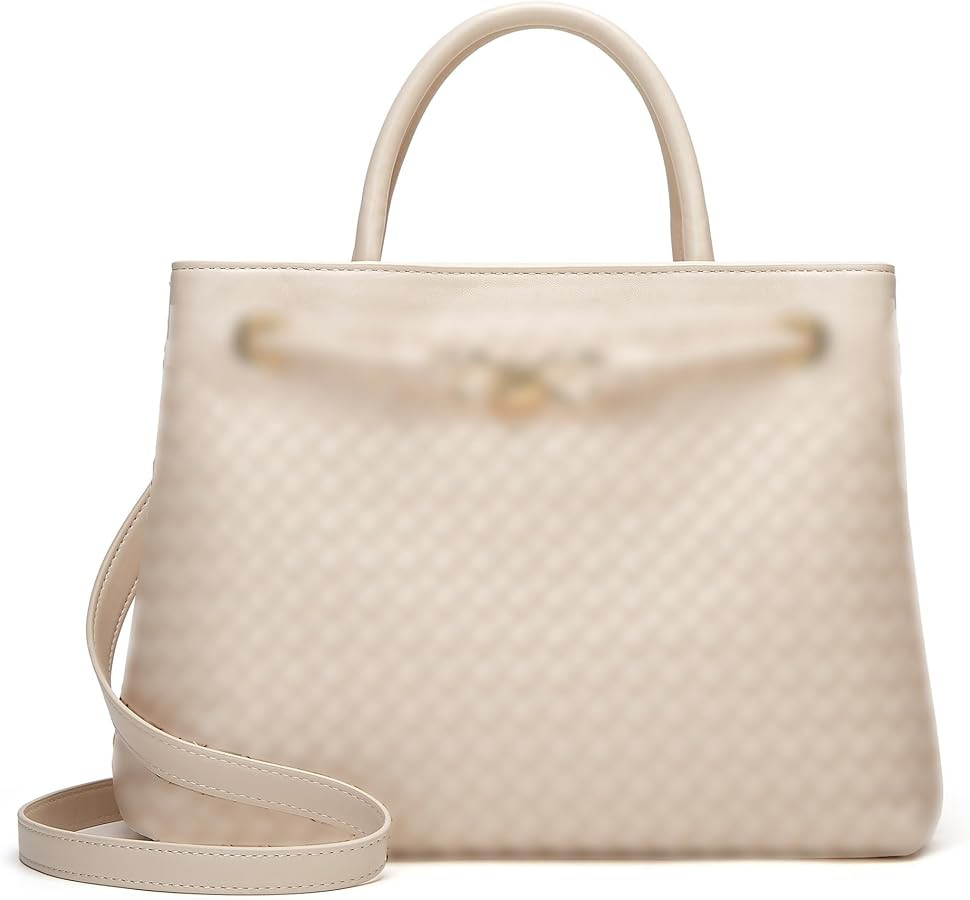 Woven Bag for Women Shoulder Purse: Vegan Leather Handbag - Handmade Tote Bag - Elegant Satchel B... | Amazon (CA)