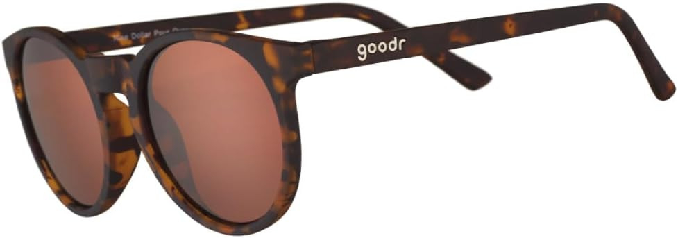 goodr Nine Dollar Pour Over Polarized Round Sunglasses, Small Sized (Circle G), Brown Translucent... | Amazon (US)