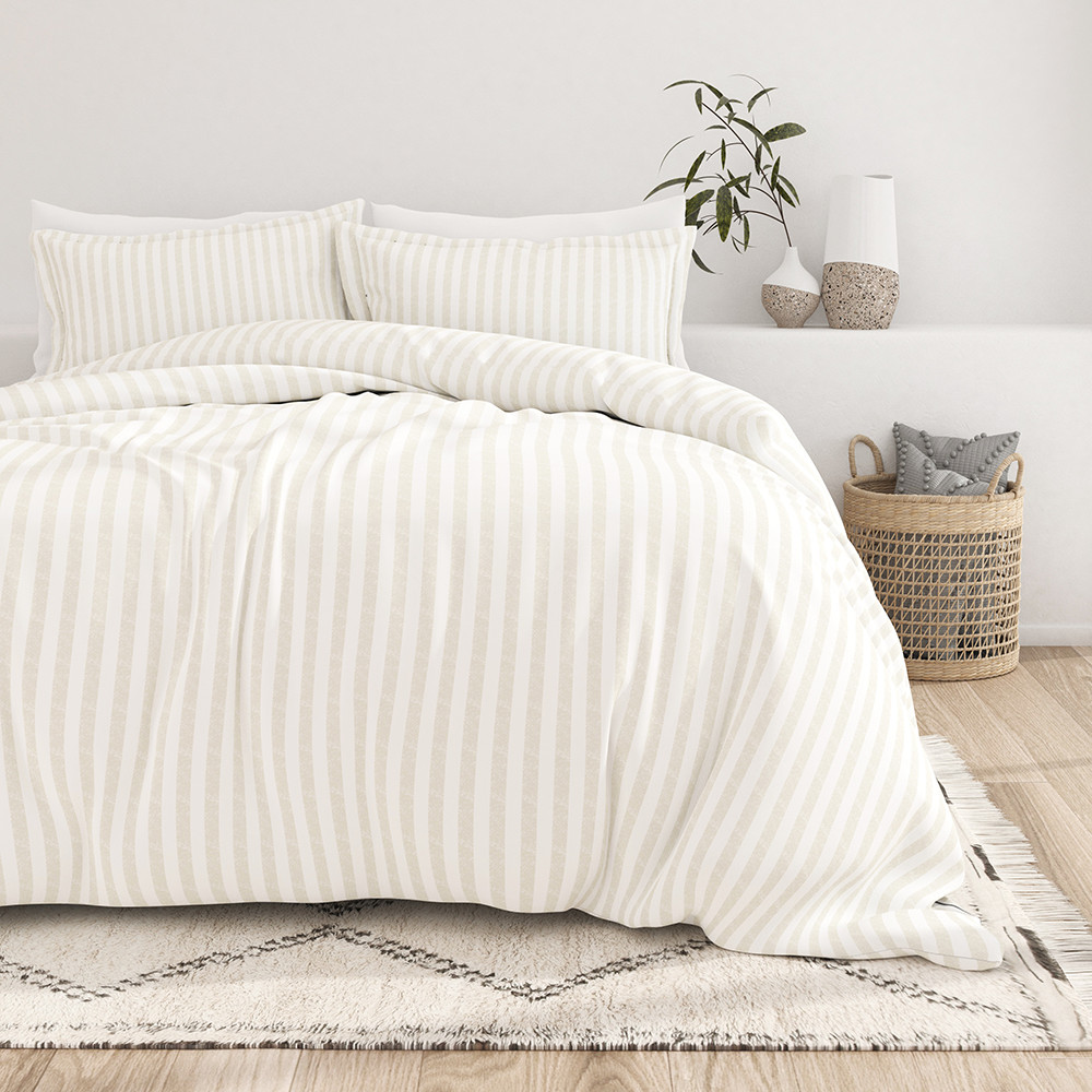 Rugged Stripes Patterned 3-Piece Duvet Cover Set - Linens and Hutch | Linens and Hutch