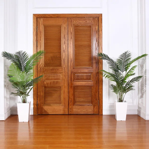Adcock 2 - Piece Artificial Palm Tree in Pot Set (Set of 2) | Wayfair North America