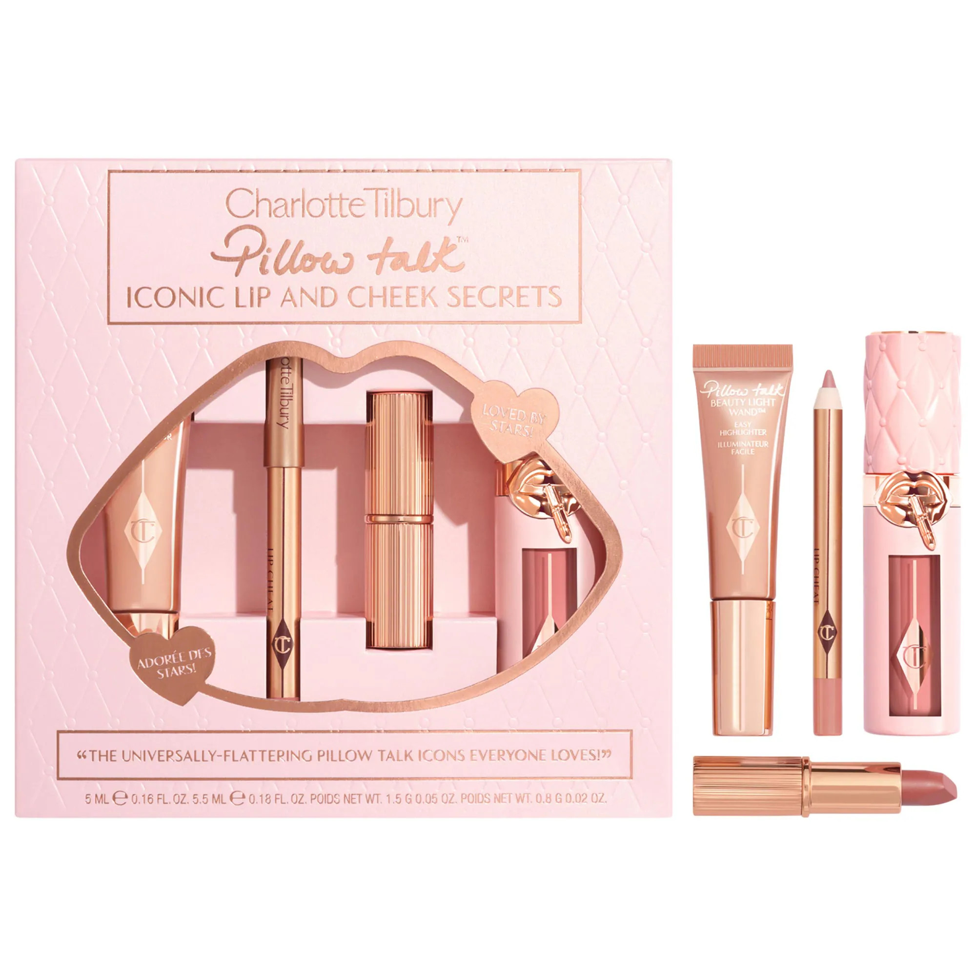 Charlotte Tilbury Pillow Talk Iconic Lip & Cheek Secrets Set | Sephora (US)