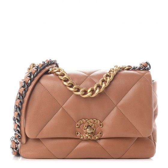 CHANEL

Lambskin Quilted Medium Chanel 19 Flap Brown | Fashionphile