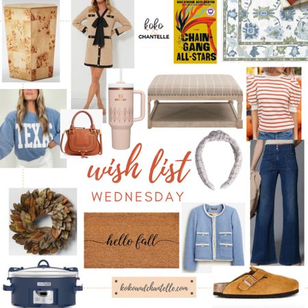 Happy Wish List Wednesday! It’s a #preppygirlera , and we are here for it! Cheers to cooler temps, sweatshirts, and red wine later this week !

#LTKworkwear #LTKitbag #LTKhome