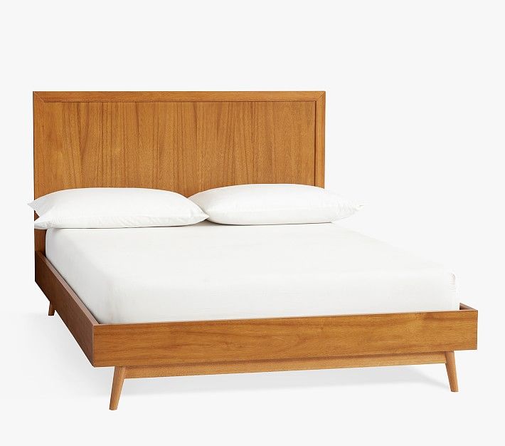 west elm x pbk Mid Century 4-in-1 Full Bed Conversion Kit, Acorn, In-Home Delivery | Pottery Barn Kids
