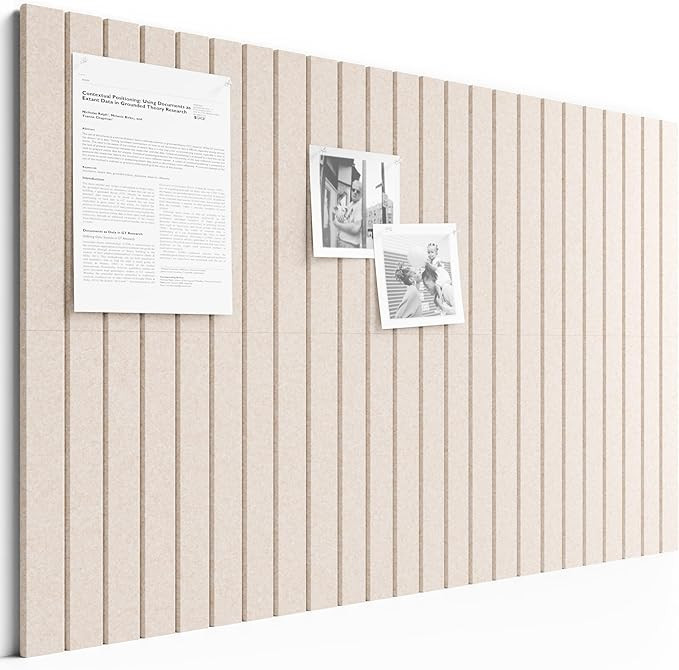 Bumusty Large Cork Board Alternative-36 x 24" Felt Bulletin Board Tiles, with 30 Pushpins, 40 Adh... | Amazon (US)