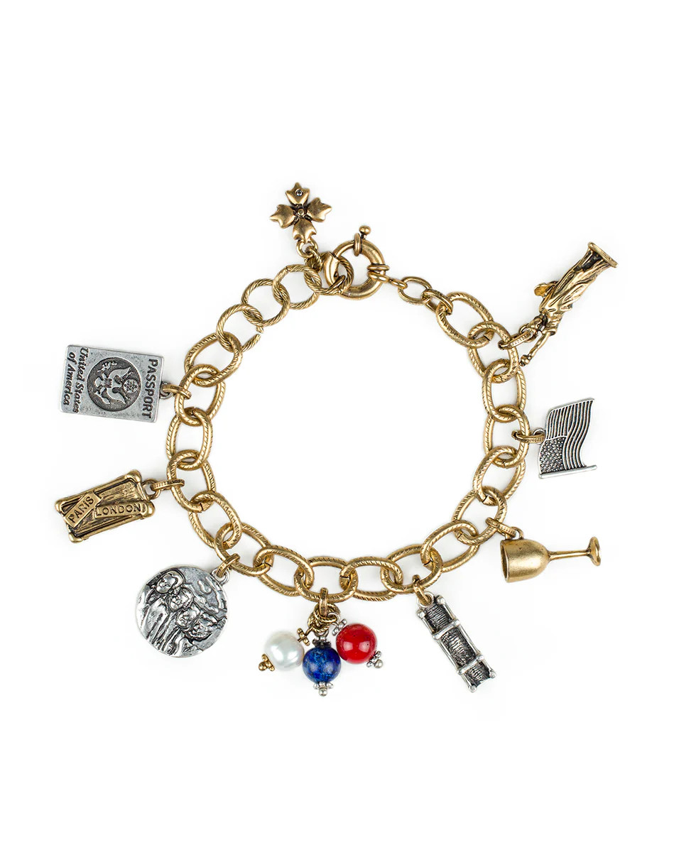 USA Charm Bracelet - World Traveler Collection | Patricia Nash Designs