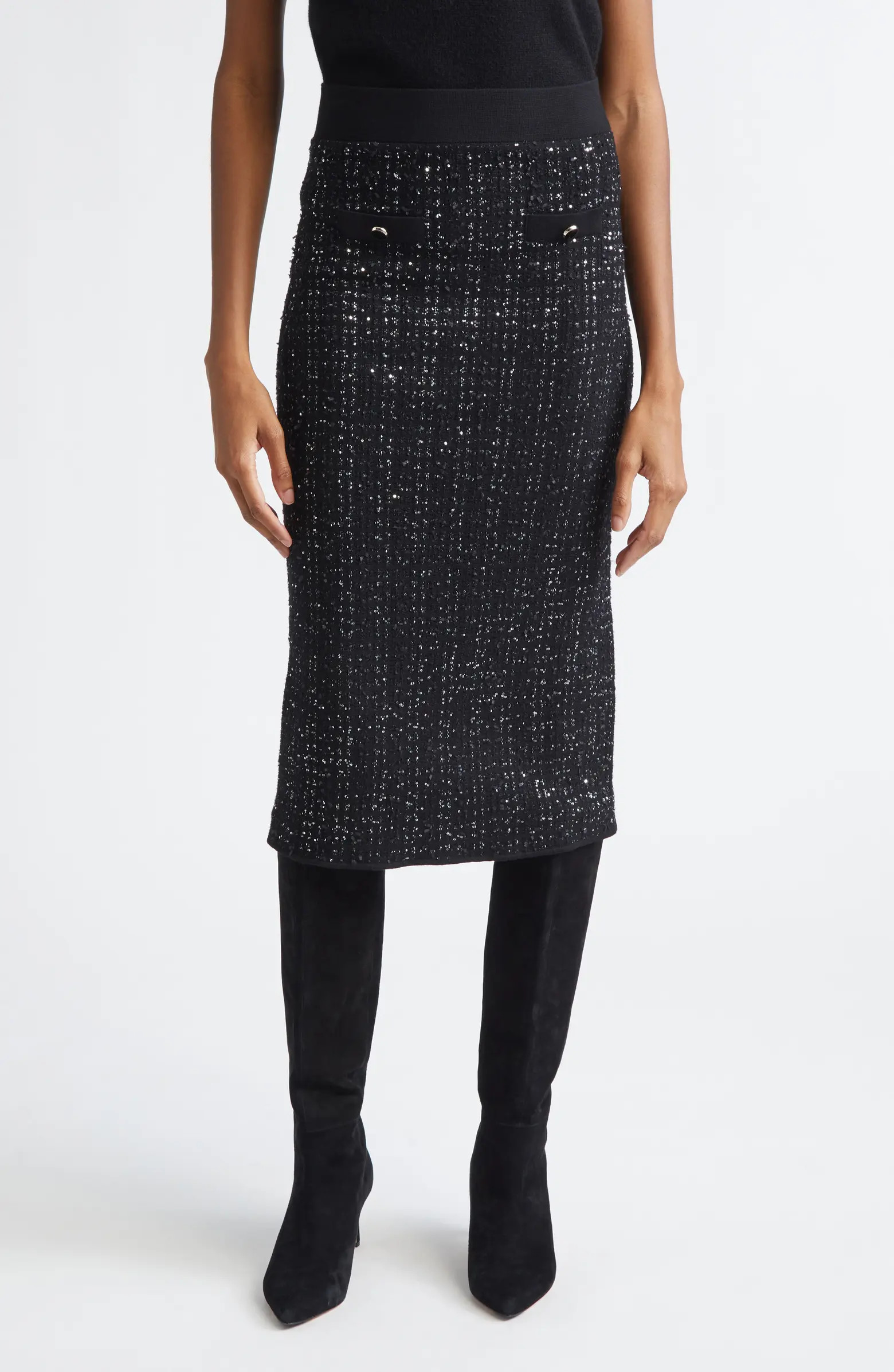 Veronica Beard Corbin Sequin Knit Pencil Skirt | Nordstrom | Nordstrom