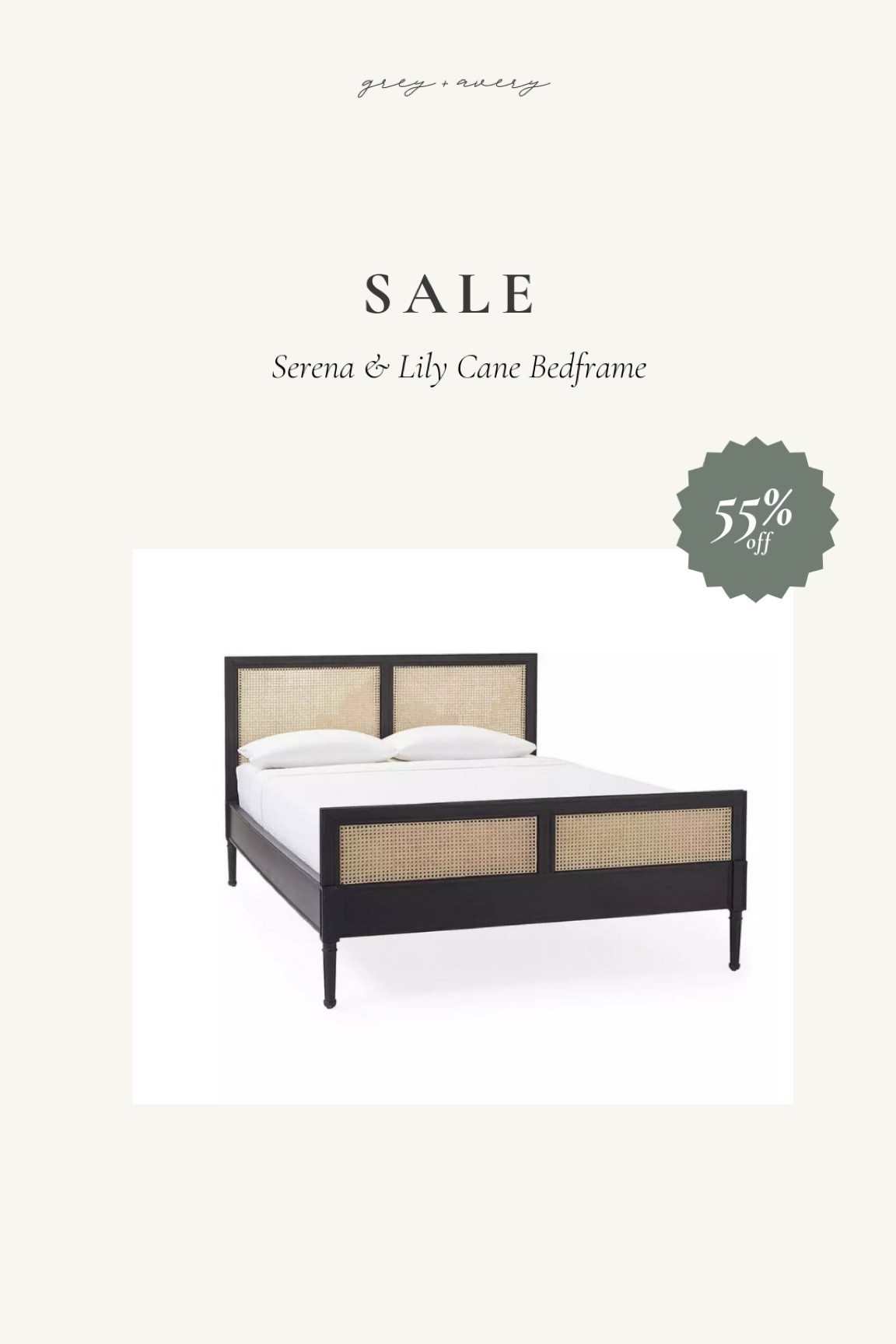 major SALE alert 🚨 on this Serena & Lily wooden/cane bedframe.

Currently 55% off!

#LTKhome #LTKsalealert