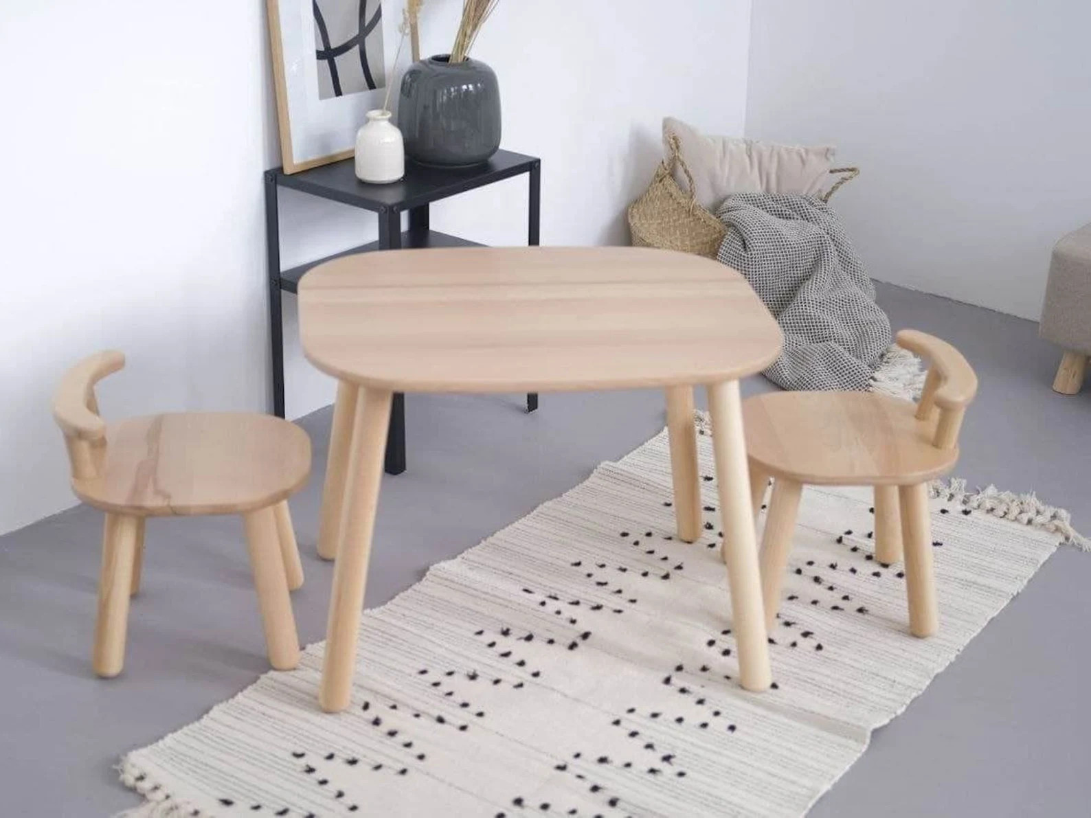 Gifts for Kids Montessori Furniture  Wooden Kids Table and - Etsy | Etsy (US)