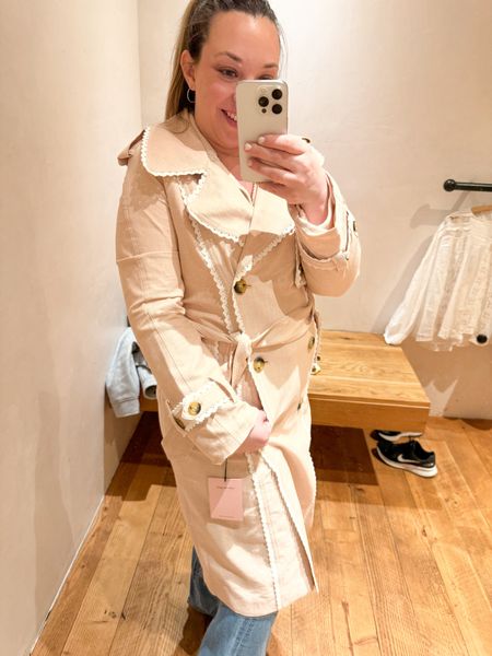 Anthro spring outfits spring jacket spring outfit trench coat details wedding guest

This trench though 😍 Love the details on this one! You bet this came home with me! 
Don’t forget to copy the code to use for 20% off $100+ purchase! 😘
#anthro

#LTKSeasonal #LTKstyletip #LTKSpringSale