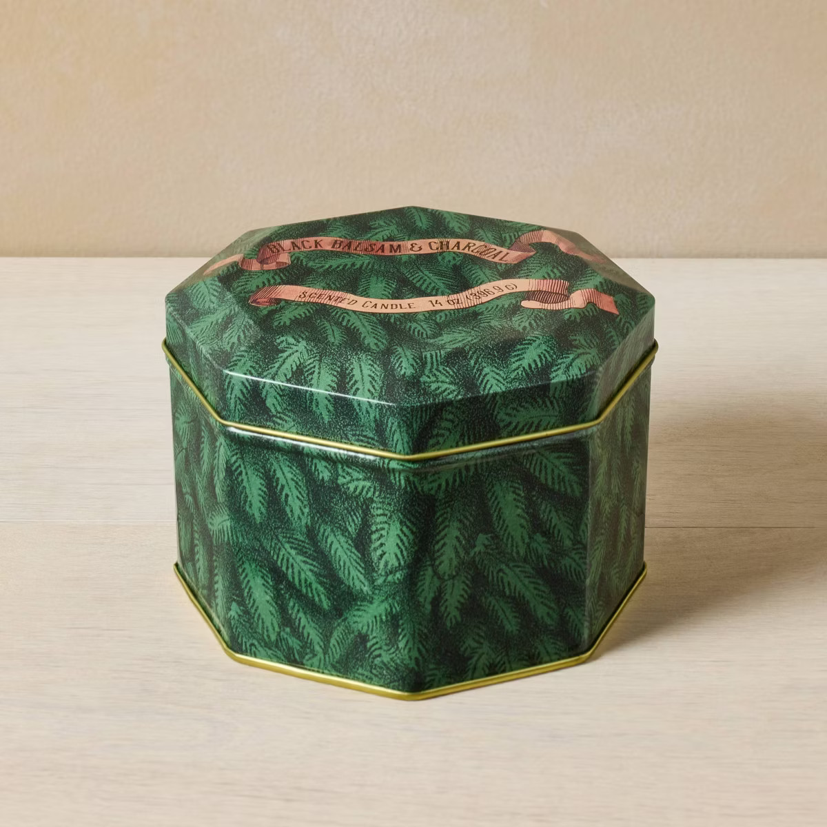 John Derian for Target 14oz Lidded Tin 3-Wick Scented Candle Black Balsam and Charcoal | Target