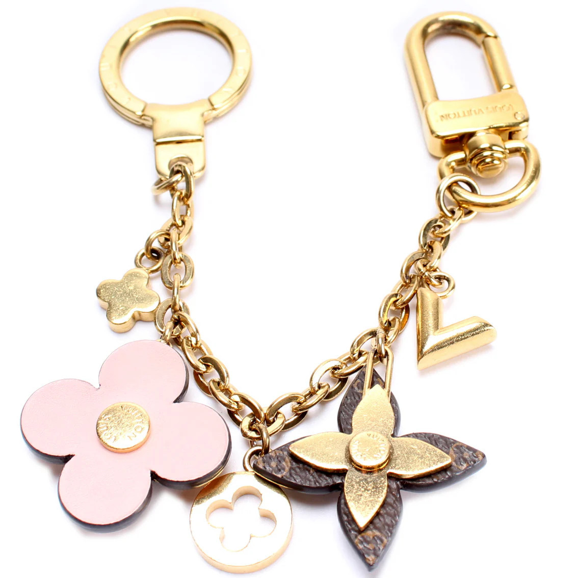 Blooming Flowers Chain Bag Charm | Keeks Designer Handbags