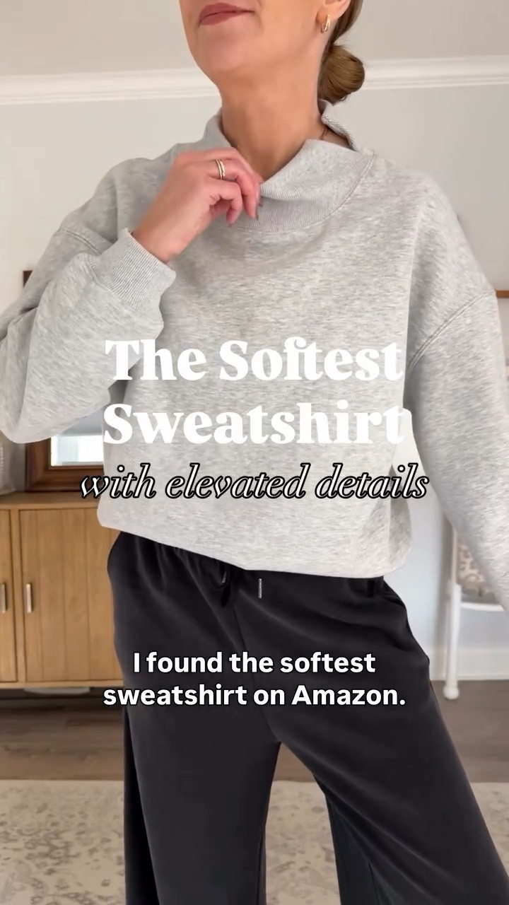 For my athleisure style girls. I found the softest sweatshirt on Amazon🩶 Elevated details, 20+ colors, wear with leggings, jeans, joggers, lounge pants. I sized up one size to a large.

#LTKOver40 #LTKGiftGuide #LTKmomlife