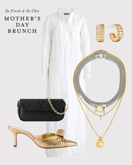 Mother’s Day brunch outfit! Dress runs long and big. Size down. If you’re petite, you will have to hem this or wear high heels.
-
Mother’s Day outfit - summer dress - white maxi dress - white dress - spring outfit - brunch outfit - Louis Vuitton Ivy empreinte wallet on chain - layered gold necklace - layered silver necklace - gold mule heels - Laroude heels - mejuri chunky gold hoops - hoop earrings - j crew maxi dress - j crew white dress - neutral brunch outfit - date night - Mother’s Day gifts

#LTKitbag #LTKsalealert #LTKstyletip