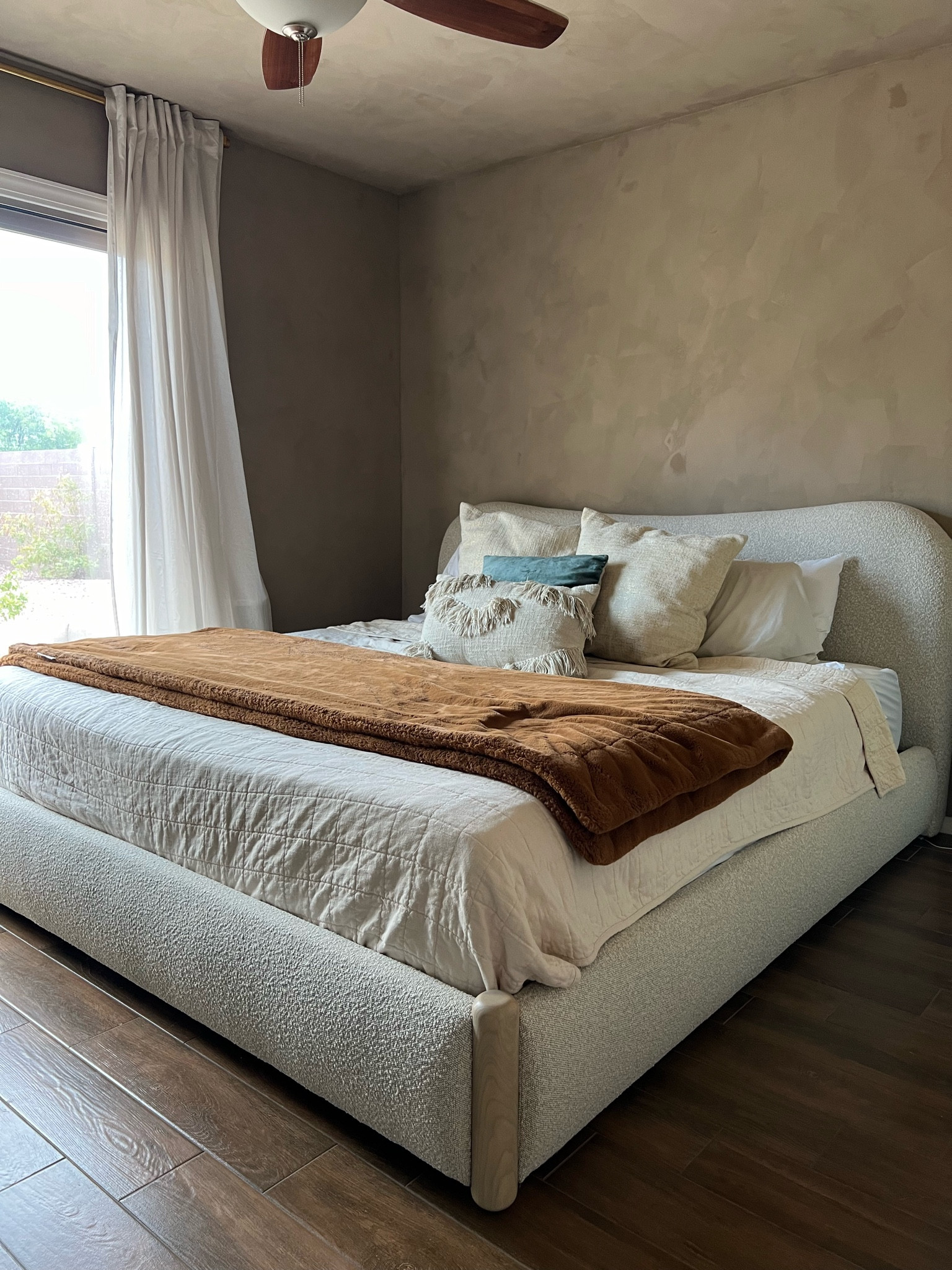 Our bed is linked! Bed frame + quilt! Castlery, Target, IKEA (curtains + rod) !

#LTKHome #LTKFindsUnder100